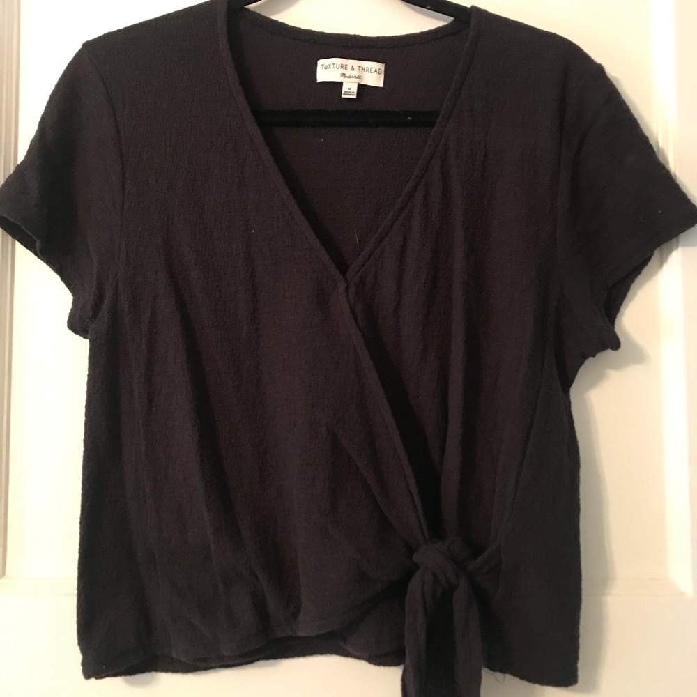 Madewell Tie front Tshirt